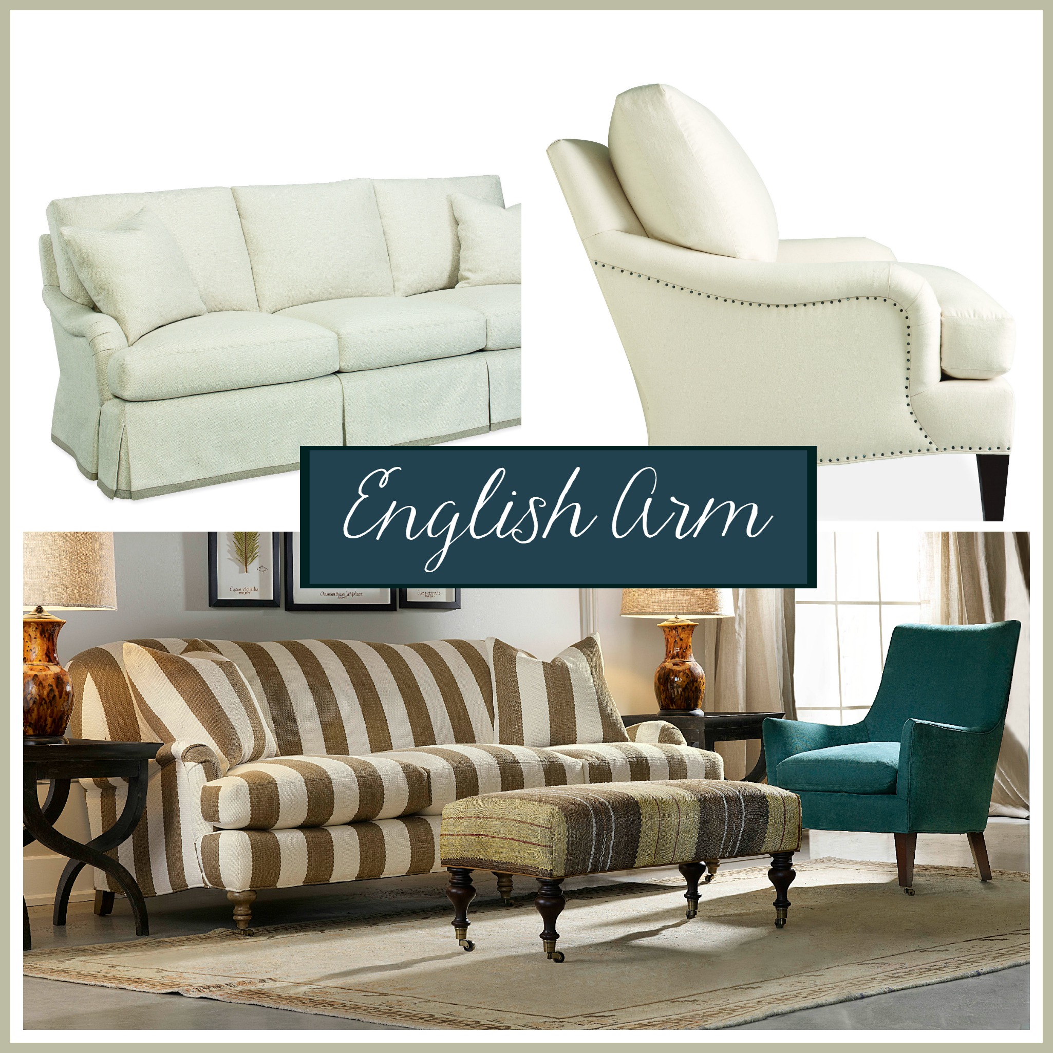 Sofa Arm Styles Picking the Perfect One The Stated Home Blog