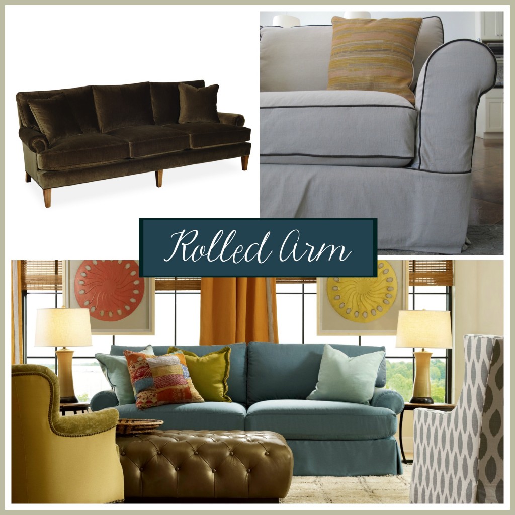 Sofa arm style: The rolled arm | The Stated Home