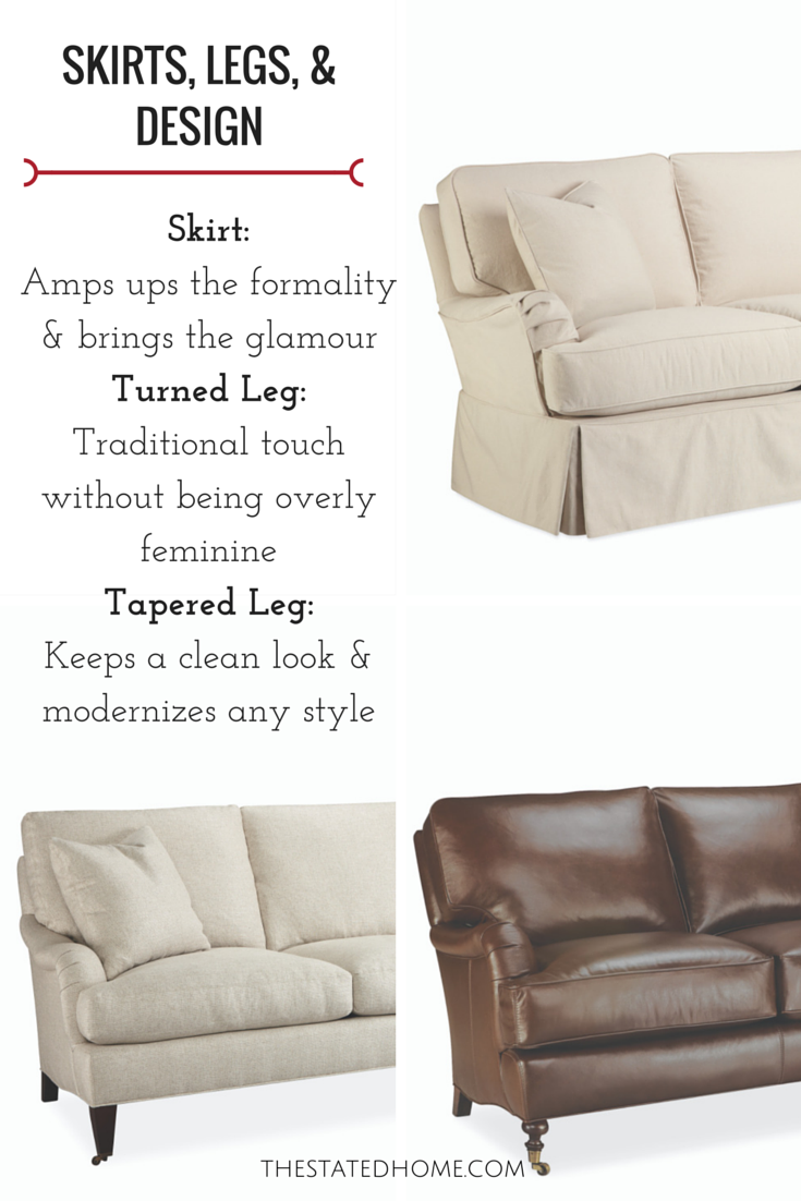 Sofa Skirt and Legs Design Principles| The Stated Home