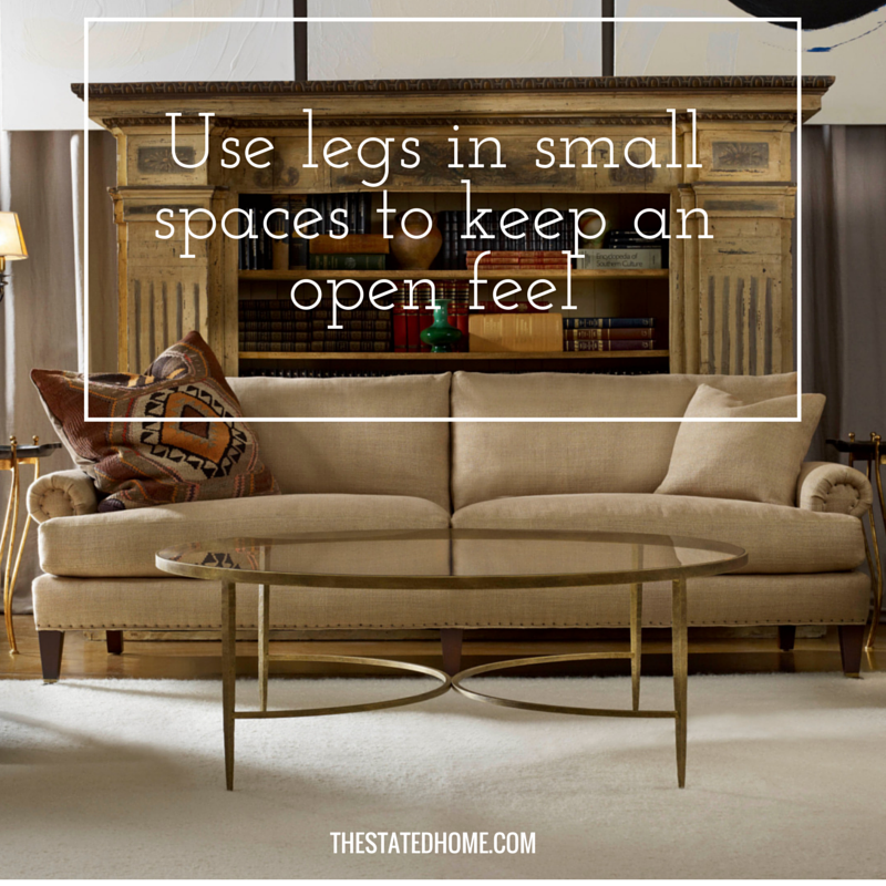 How to Decide Between a Sofa Skirt and Legs| The Stated Home