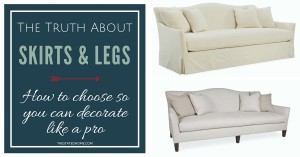 How to Choose Between a Sofa Skirt or Legs | The Stated Home