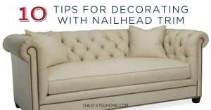 Adding Nailhead Trim to Sofas | The Stated Home