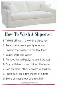 How to Clean Slipcovers | The Stated Home