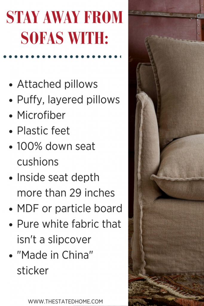 How to Choose a Sofa 10 Features to Avoid The Stated Home The Stated Home Blog