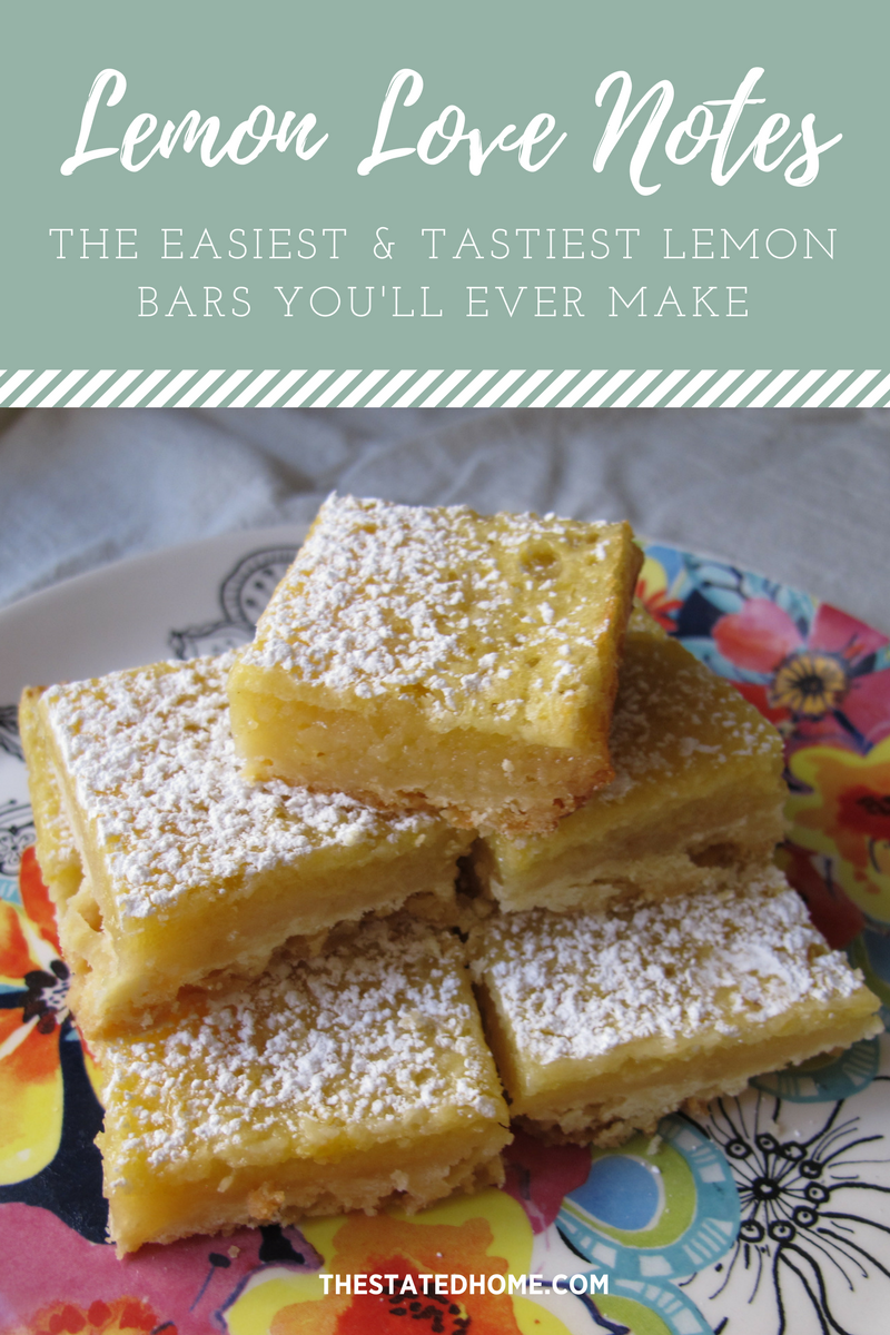 Easy Lemon Bars | The Stated Home