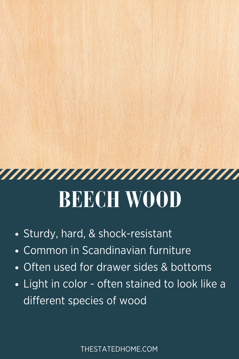 Types of Wood for Furniture: Beech | The Stated Home