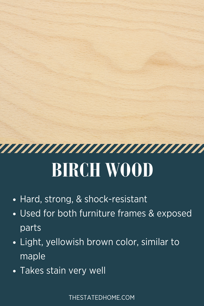 Types of Wood for Furniture: Birch | The Stated Home