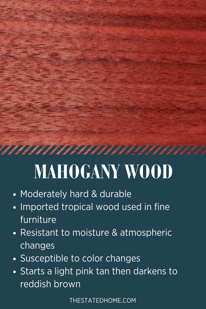 Types of Wood for Furniture: Mahogany | The Stated Home