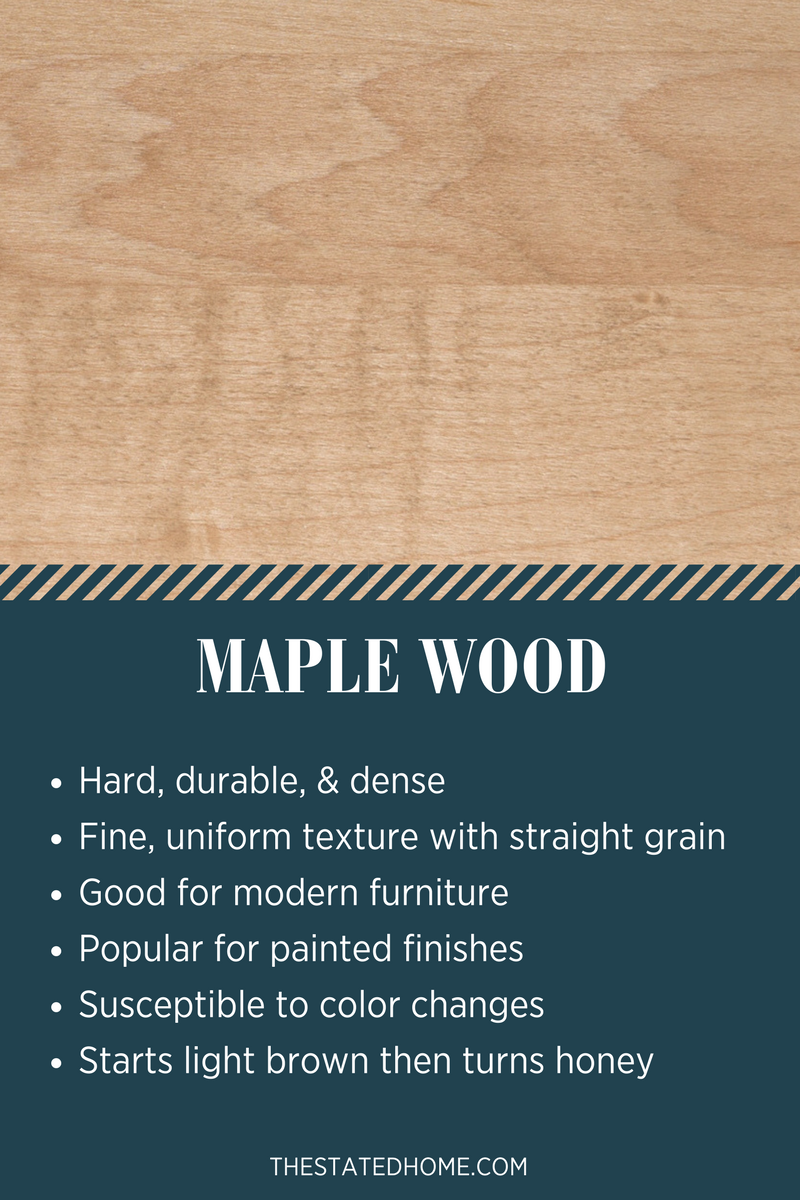 Types of Wood for Furniture: Maple | The Stated Home