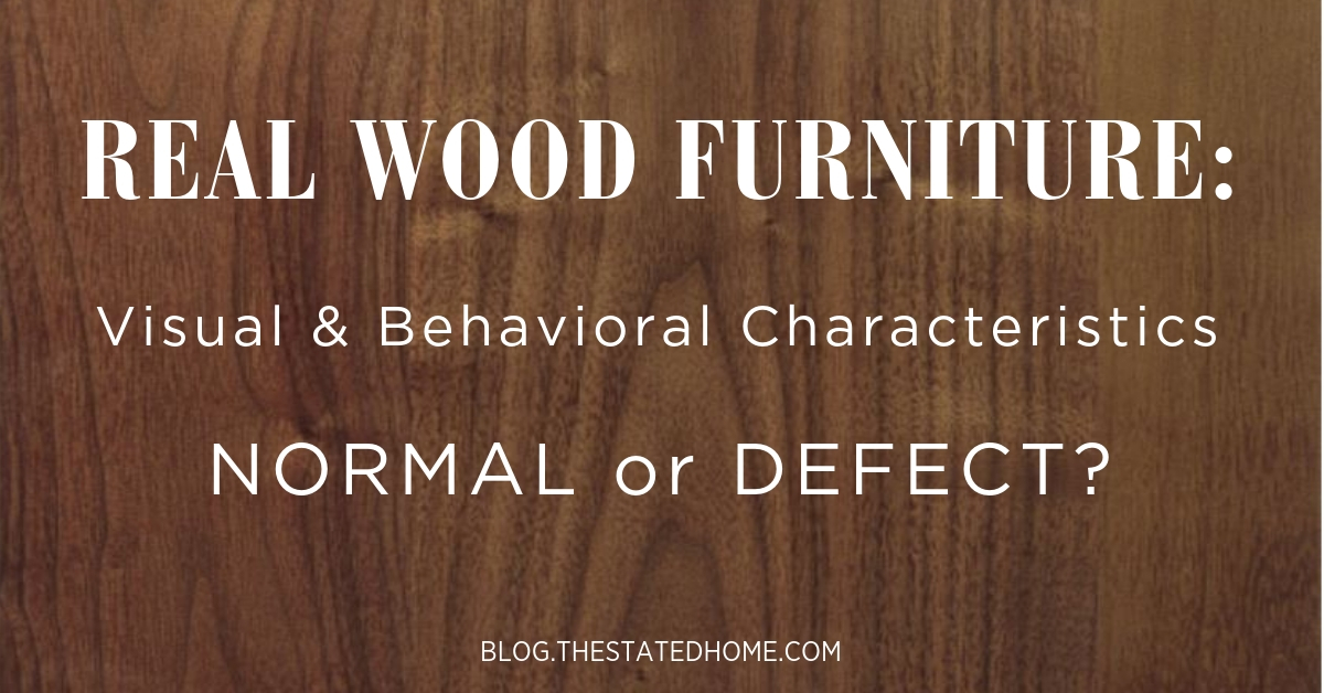 Wood Defects What S Normal In Furniture The Stated Home