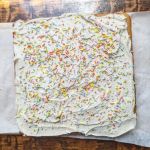 When you want to bake a cake from scratch but don't want it to be a "thing" (like a small family birthday celebration for a 2 year old) Then I highly recommend Snacking Cakes by @yossyarefi  This is the Vanilla Buttermilk Cake with Fluffy Vanilla Frosting.