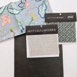 One room, two different ways. Started with a rich green leather recliner, popped in an accent fabric from @elliston_house to pull other colors from. Option 1: linen-look oatmeal sofa with green diamond pattern accent chair. Option 2: Off-white herringbone sofa with green linen-look fabric accent chair. What do you think?? (All fabrics from @materialworks_home )